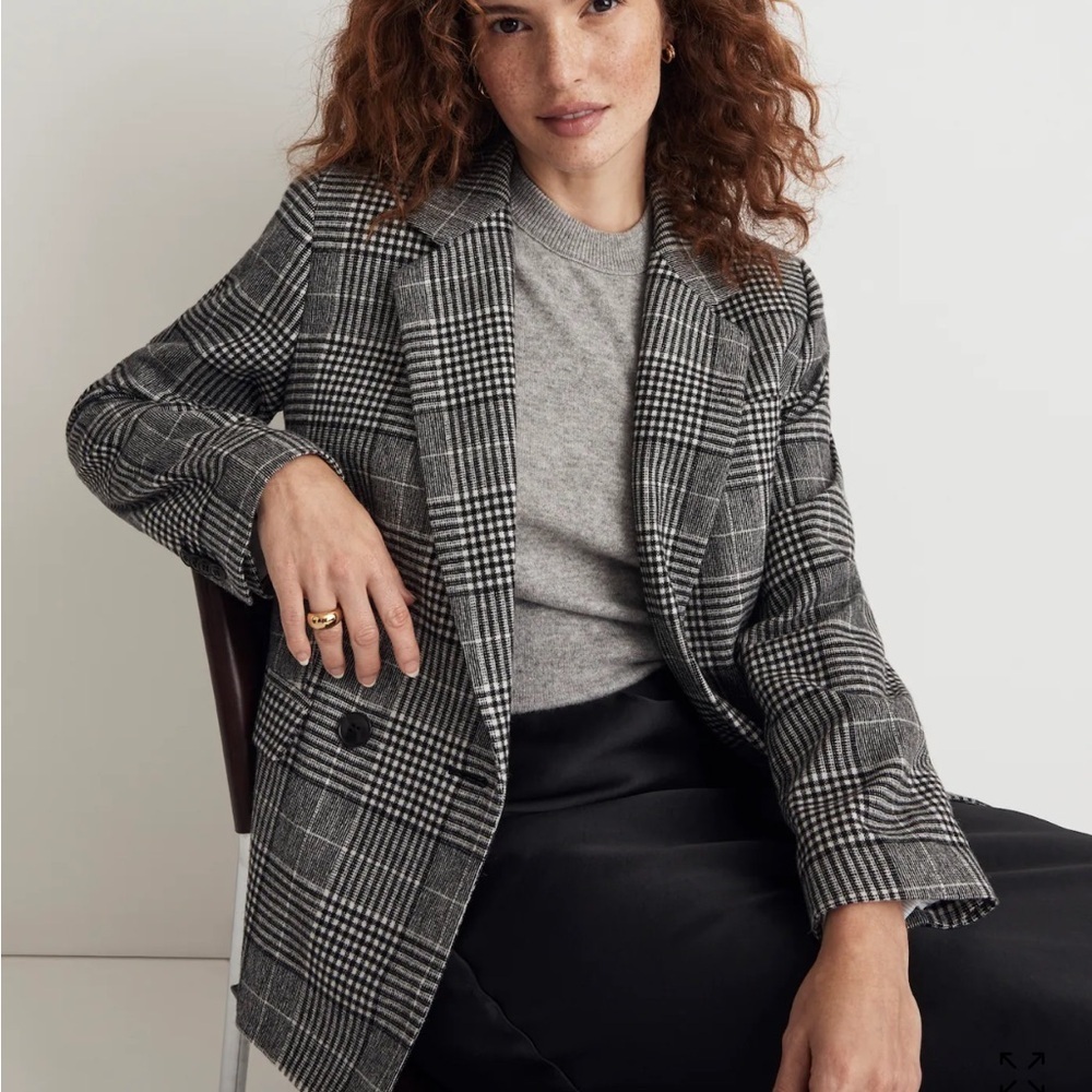 NWT MADEWELL The Rosedale Blazer in Kelly glen Plaid size 20w
